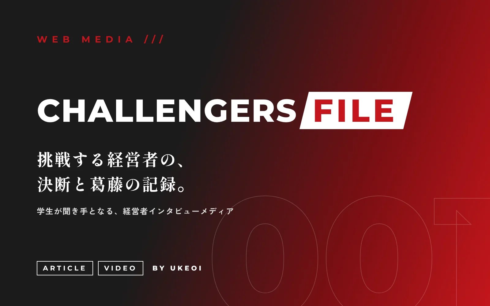 CHALLENGERS FILE 挑戦する経営者の、決断と葛藤の記録。